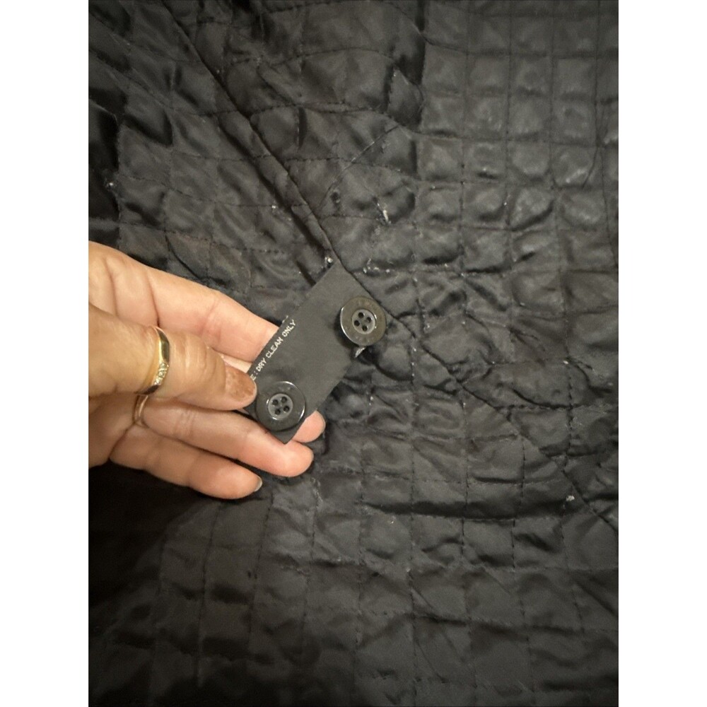 (W1)Liz Claiborne Men’s Wool Hidden Zipper Button Front Coat Size L Pockets - Picture 13 of 15